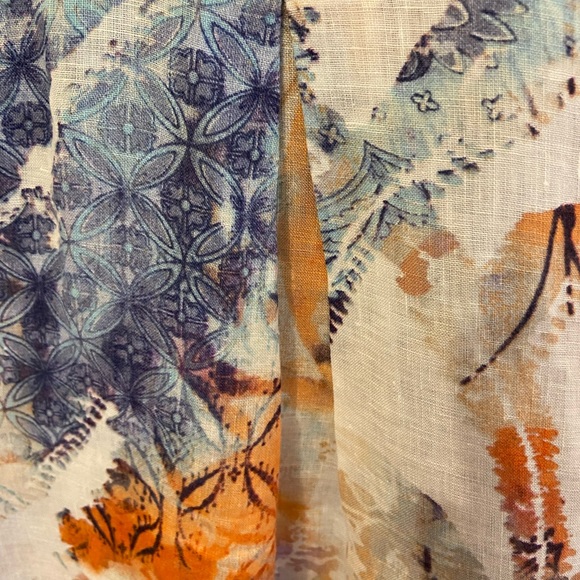 🔥 CHICOS 🔥 Linen button down top 🔥 Size 2 🔥 - Picture 7 of 8